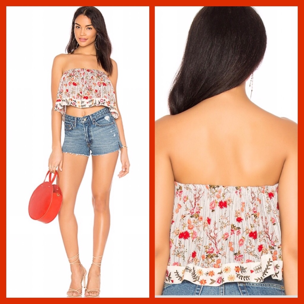 💐PRIMROSE SLEEVELESS CROP TOP FR. REVOLVE SMALL